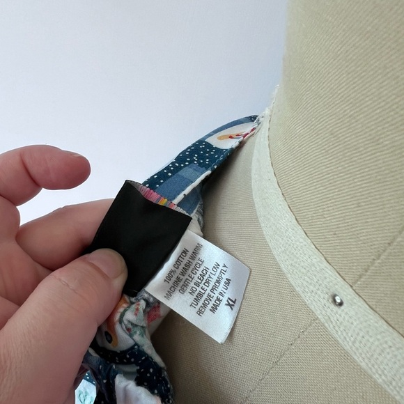 Modcloth Festive Blue Snow Globe A-Line Skirt - Picture 6 of 7